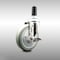 Service Caster 5 Inch 316SS Gray Polyurethane Swivel 1-3/8 Inch Expanding Stem Caster Brake SCC-SS316EX20S514-PPUB-TLB-138 - alternate 1